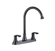 Double handle 8 inch kitchen faucet